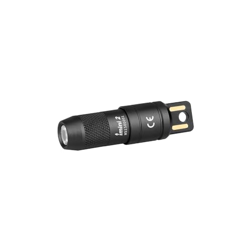 OLIGHT iMini 2 Mini LED USB-Aufladbare Taschenlampe Schlüsselhänger mit magnetischen Basis,50LM und19,5g EOS Schlüsselbund Taschenlampe, IPX6 Kleine Taschenlampe für Camping,Outdoor,Notfälle Schwarz von OLIGHT