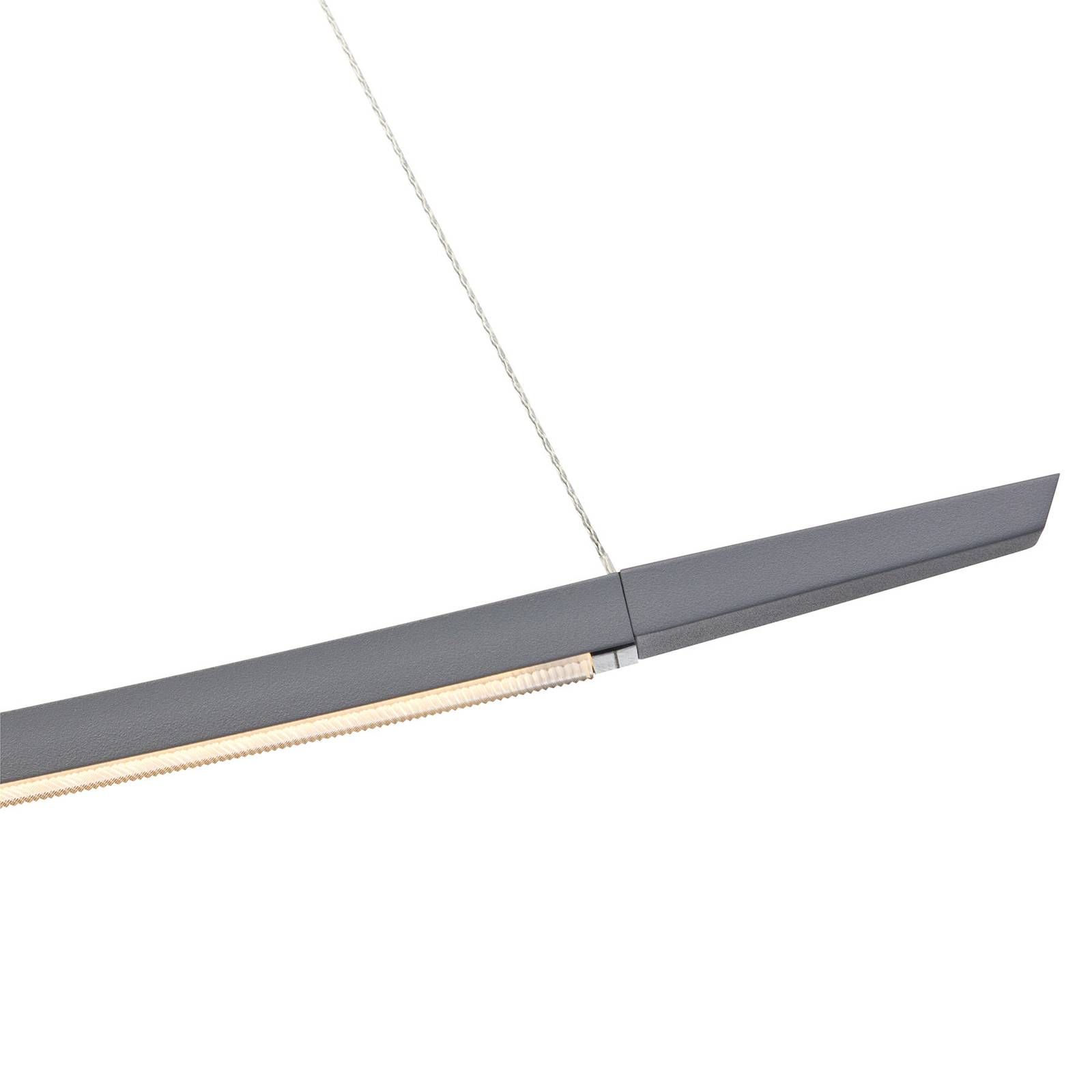 OLIGO Lisgo LED-Pendelleuchte, grau matt von Oligo