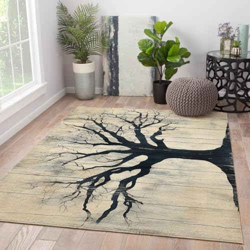 OLLIAR Home Einsame Baum Bereich Teppiche für Wohnzimmer Moderner Minimalismus Vintage Design Fußmatten Waschbar Niedrigflor Flauschiger Teppich Mode Wohnkultur 80x150cm OLLIAR Home Einsame Baum Bereich Teppiche für Wohnzimmer Moderner Minimalismus Vintage Design Fußmatten Waschbar Niedrigflor Flauschiger Teppich Mode Wohnkultur 80x150cm von OLLIAR Home
