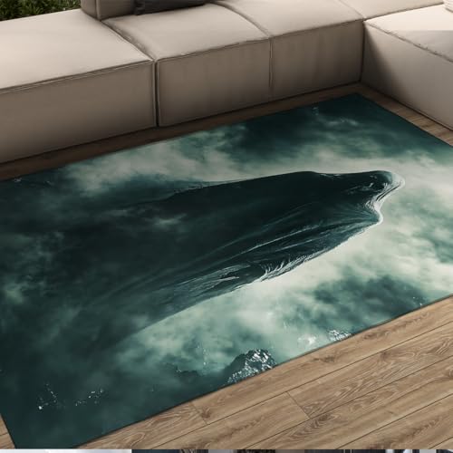 OLLIAR Home Großer Wohnzimmerteppich Grün Nebel Gruselig Halloween Dekoration Bereich Teppiche Rutschfester Niederflor Waschbarer Teppich für Schlafzimmer Flure 150x240cm OLLIAR Home Großer Wohnzimmerteppich Grün Nebel Gruselig Halloween Dekoration Bereich Teppiche Rutschfester Niederflor Waschbarer Teppich für Schlafzimmer Flure 150x240cm von OLLIAR Home