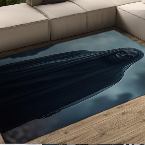 OLLIAR Home Gruselige Halloween Dekor Teppiche Dunkler Stil Horror Themenbereich Teppiche Waschbarer Rutschfester Teppich mit niedrigem Flor für Wohnzimmer, Schlafzimmer und Flure 120x180cm OLLIAR Home Gruselige Halloween Dekor Teppiche Dunkler Stil Horror Themenbereich Teppiche Waschbarer Rutschfester Teppich mit niedrigem Flor für Wohnzimmer, Schlafzimmer und Flure 120x180cm von OLLIAR Home