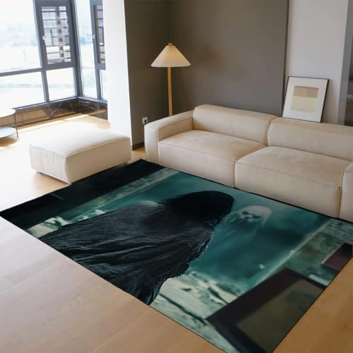 OLLIAR Home Halloween Horror Thema Teppich Gruseliger Mysteriöser Geist Dark Style Waschbarer Teppich rutschfeste Teppiche mit niedrigem Flor Bereich für Flure Eingang 180x270cm OLLIAR Home Halloween Horror Thema Teppich Gruseliger Mysteriöser Geist Dark Style Waschbarer Teppich rutschfeste Teppiche mit niedrigem Flor Bereich für Flure Eingang 180x270cm von OLLIAR Home