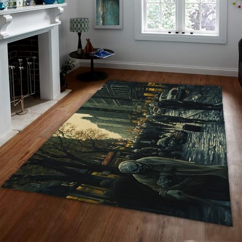 OLLIAR Home Moderner Halloween Dekorativer Teppich Gruselige Stadt Straße Szene Wohnzimmer Bereich Teppiche Waschbar Flauschig Dünne Fußmatten für den Eingangsbereich Draußen 60x120cm OLLIAR Home Moderner Halloween Dekorativer Teppich Gruselige Stadt Straße Szene Wohnzimmer Bereich Teppiche Waschbar Flauschig Dünne Fußmatten für den Eingangsbereich Draußen 60x120cm von OLLIAR Home