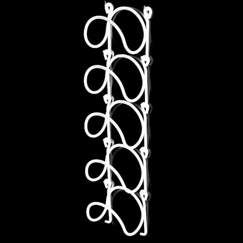 Schwarzes Eisen Wandmontiertes Weinregal Badezimmer Aufbewahrung Handtuchstange Mehrschichtiges Multifunktionsregal von OLLOWKAY