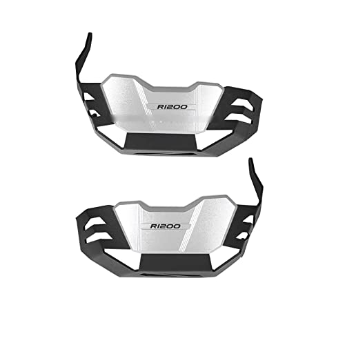 OLLinS Schutzrahmen Für BMW R1200R R1200GS R 1200 GS R RnineT R NineT Zylinderschutz Motorrad Motor Zylinderkopf Ventildeckel Schutzfolie Schutzfolie Sturzpads (Farbe : Black Silver-R1200) von OLLinS