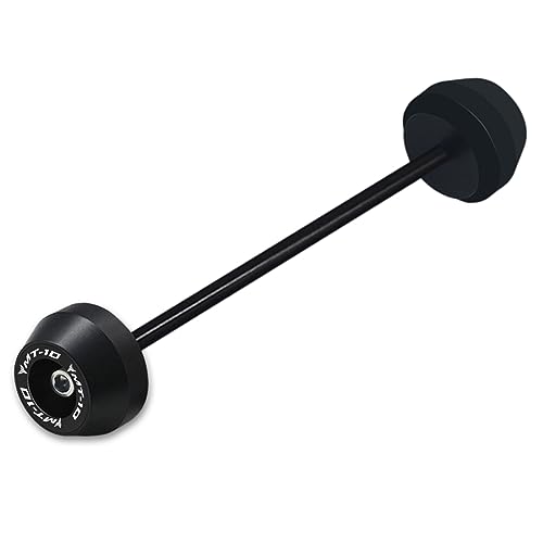 OLLinS Schutzrahmen Für Yamaha MT-10 MT10 2016-2022 FZ-10 MT 10 Motorrad Crash-Schutz Vorne/Hinterachse Rad Gabel Slider Crash Pad Sturzpads (Farbe : MT10 Rear Black) von OLLinS