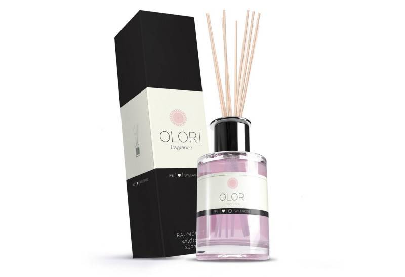 OLORI Raumduft Diffuser I Rose I mit ätherischen Ölen I 200 ml (1-St) von OLORI
