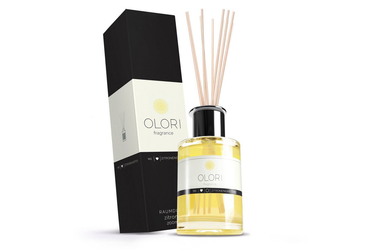 OLORI Raumduft Diffuser I Zitrone I mit ätherischen Ölen I 200 ml (1-St) von OLORI