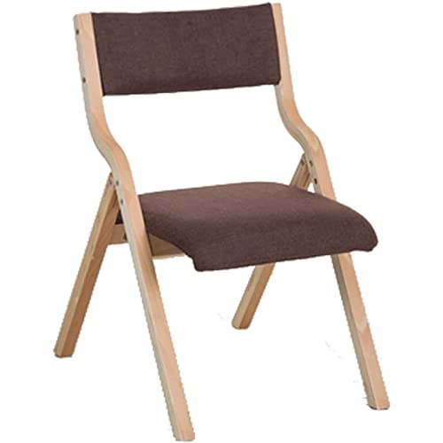 OLOTU Klappstuhl Stuhl mit Rückenlehne aus Baumwolle und Leinen, großes Schlafzimmer, Klappstuhl, Gebogene Armlehne, gepolsterte Sitze, ergonomische Rückenlehne, Esszimmerstuhl Innen von OLOTU