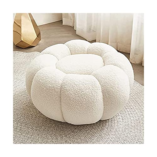 OLOTU Schemel Bequemer und hautfreundlicher Ottomans Creative Pumpkin Resting Foot Hocker Moderner dekorativer bequemer Pouf Couchhocker Ottomane von OLOTU