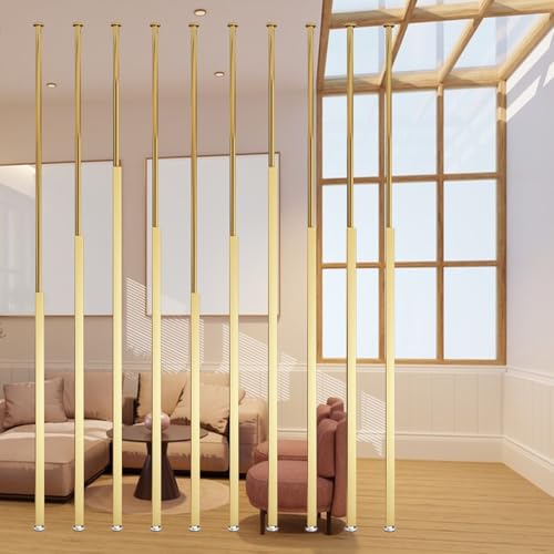 Kommerzielle Trennwand-Metallsäulen, 160 180 200 220 240 260 280 300 Cm, Raumteilerpfosten Ohne Bohren, Vom Boden Bis Zur Decke, 8Er-/10Er-Pack, Moderne Trennsäulen/Tr,Style 2 10pcs-7.2ft/86.6in/220cm Kommerzielle Trennwand-Metallsäulen, 160 180 200 220 240 260 280 300 Cm, Raumteilerpfosten Ohne Bohren, Vom Boden Bis Zur Decke, 8Er-/10Er-Pack, Moderne Trennsäulen/Tr,Style 2 10pcs-7.2ft/86.6in/220cm von OLSKFUH
