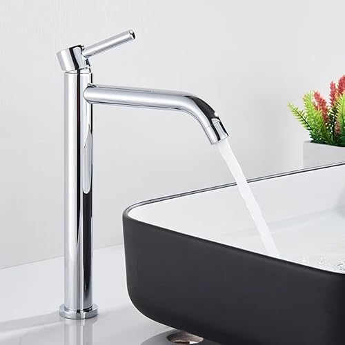 Mattschwarzer Einhebel-Waschtischarmatur, Deckmontage, Warm- und Kaltwasser-Mischbatterie, Badezimmer-Wasserhahn, Waschtisch-Kran, Silber Mattschwarzer Einhebel-Waschtischarmatur, Deckmontage, Warm- und Kaltwasser-Mischbatterie, Badezimmer-Wasserhahn, Waschtisch-Kran, Silber von OLSKFUH