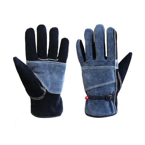 OLSON DEEPAK Leder Arbeitshandschuhe mit Futter, Hochfestigkeit Arbeitshandschuh für Gartenhandschuhe, Bau, Schweißhandschuhe, Lederhandschuhe für Männer/Frauen von OLSON DEEPAK