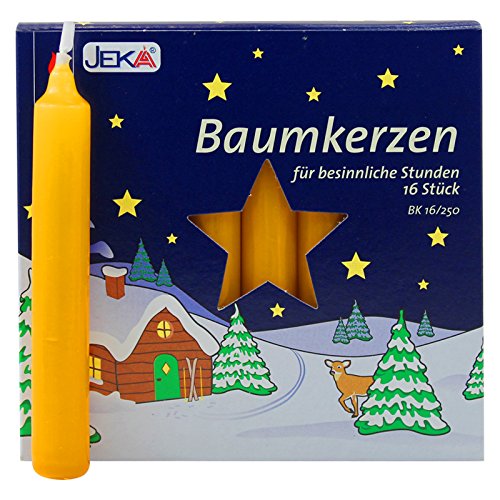 OLShop AG 2er Pack Baumkerzen Natur ca. 14 x 110 mm (2 x 16 Stück) Weihnachtskerzen, Christbaumkerzen, Pyramidenkerzen von OLShop AG