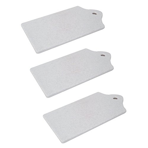3 Schneidebretter eckig granit-weiß, Kunststoff ca. 22 x 12 cm, Schneidbrett Küchenbrett Frühstücksbrett Frühstücksbrettchen Brettchen 3 Schneidebretter eckig granit-weiß, Kunststoff ca. 22 x 12 cm, Schneidbrett Küchenbrett Frühstücksbrett Frühstücksbrettchen Brettchen von OLShop AG