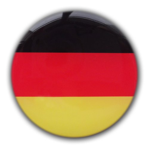 3D-Aufkleber rund Deutschland ca. Ø 67 mm wetterfest, farbecht, waschanlagenbeständig von OLShop AG