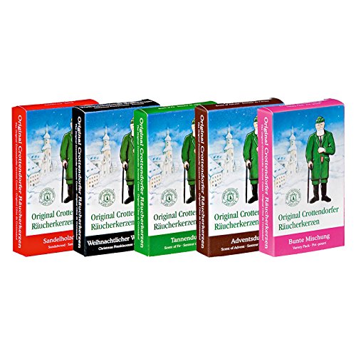 OLShop AG 5er Pack Crottendorfer Räucherkerzen 5 x 24 Stück, Sandelholz, Weihrauch, Tannenduft, Bunte Mischung, Adventsduft, Räucherkegel, Weihnachtskerzen, Räucherpyramide OLShop AG 5er Pack Crottendorfer Räucherkerzen 5 x 24 Stück, Sandelholz, Weihrauch, Tannenduft, Bunte Mischung, Adventsduft, Räucherkegel, Weihnachtskerzen, Räucherpyramide von OLShop AG