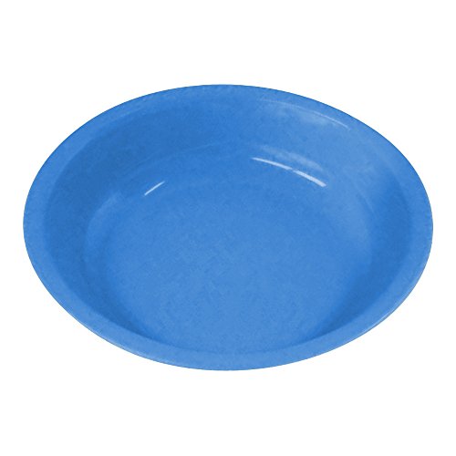 6er Set Teller Plasteteller Kinderteller tief Ø 18 cm pastell-blau, wiederverwendbar, Kunststoff Kunststoffteller Plastikteller von OLShop AG