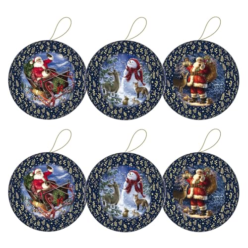 6er Set Weihnachtskugeln zum Befüllen Ø 8 cm Blue Christmas 6er Set Weihnachtskugeln zum Befüllen Ø 8 cm Blue Christmas von OLShop AG