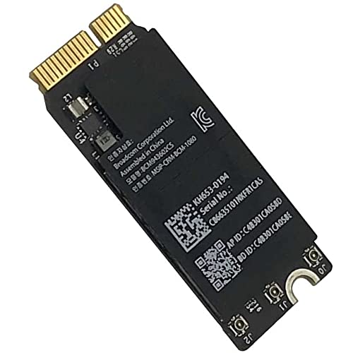 OLVINS Bluetooth 4.0 Bt Wireless WiFi Airport Card BCM943602CS BCM943602CSAX Ersatz für MacBook Pro 13 Zoll 15 Zoll Retina (2015) A1398 A1502 653-0194 802.11ac von OLVINS