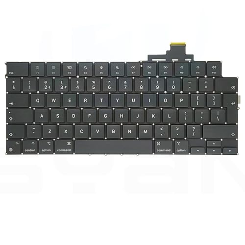 OLVINS UK-Englische Tastatur für MacBook Air Retina M2 13,6" A2681 Tastatur 2022 Jahr EMC 4074 von OLVINS