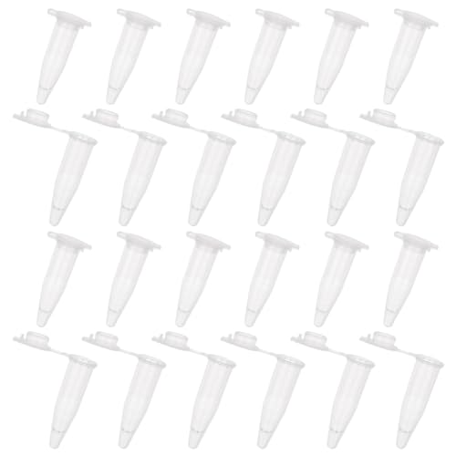 OLYCRAFT 1000 Stück 1.5ml Mikrozentrifugenröhrchen Mit Schnappdeckel Abgestuftes Mikrozentrifugenröhrchen Transparentes Einweg Zentrifugenröhrchen Für Die Probenaufbewahrung Ohne Auslaufen von OLYCRAFT