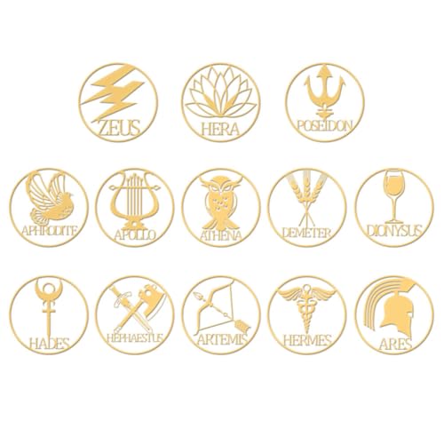 OLYCRAFT 13 Stück 4x4cm Große Aufkleber Mit Symbolen Der Griechischen Götter Selbstklebende Goldene Aufkleber Symbole Thema Für Sammelalben DIY Harzhandwerk Telefon/Wasserflaschen Dekor OLYCRAFT 13 Stück 4x4cm Große Aufkleber Mit Symbolen Der Griechischen Götter Selbstklebende Goldene Aufkleber Symbole Thema Für Sammelalben DIY Harzhandwerk Telefon/Wasserflaschen Dekor von OLYCRAFT