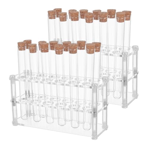 OLYCRAFT 2 Packung Reagenzglasständer Set Mit 24 Röhrchen Abnehmbarer Acryl Röhrchenhalter Für Labor Präsentationsständer Transparenter Organizer Für Wissenschaftliche Experimente OLYCRAFT 2 Packung Reagenzglasständer Set Mit 24 Röhrchen Abnehmbarer Acryl Röhrchenhalter Für Labor Präsentationsständer Transparenter Organizer Für Wissenschaftliche Experimente von OLYCRAFT