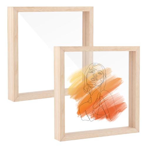 OLYCRAFT 2 Stück Schwebende Bilderrahmen 200x200mm Holz Bilderrahmen Acryl Fotorahmen Gepresste Blumenrahmen Zum Aufhängen An Der Wand Tischdisplay Foto Postkarte OLYCRAFT 2 Stück Schwebende Bilderrahmen 200x200mm Holz Bilderrahmen Acryl Fotorahmen Gepresste Blumenrahmen Zum Aufhängen An Der Wand Tischdisplay Foto Postkarte von OLYCRAFT