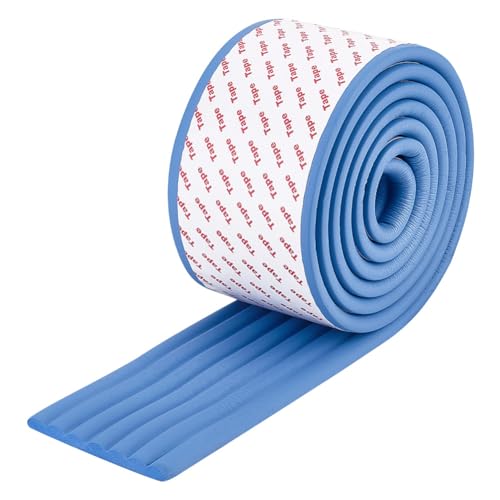 OLYCRAFT 2m/2.2 Yards Blaue Etagenbett Leiterpolster Weiche Leiterpolster Mit Stark Haftendem Etagenbett Leiterbezug 80mm Breit Ersatz Bettleiterpolster Für Treppenstufen Fußkomfort Eckenschutz von OLYCRAFT