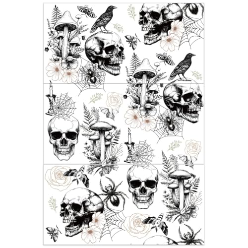 OLYCRAFT 3 Stück/Set Abziehbilder Zum Aufreiben Für Möbel Und Bastelarbeiten 30x15cm Möbelaufkleber Mit Totenkopf Und Spinne Transferaufkleber Mit Blumen Und Schmetterlingen Abziehbilder OLYCRAFT 3 Stück/Set Abziehbilder Zum Aufreiben Für Möbel Und Bastelarbeiten 30x15cm Möbelaufkleber Mit Totenkopf Und Spinne Transferaufkleber Mit Blumen Und Schmetterlingen Abziehbilder von OLYCRAFT