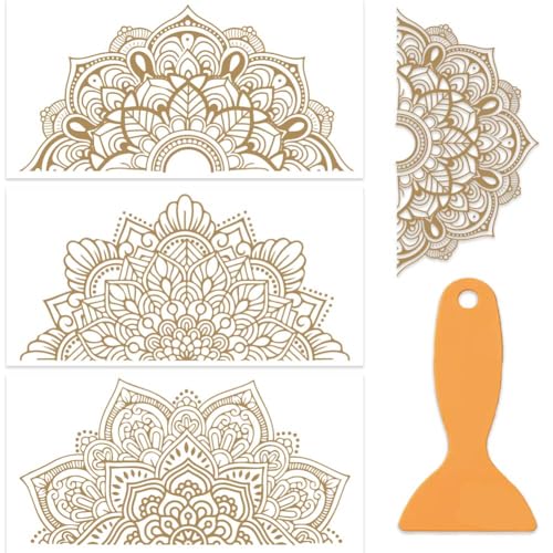 OLYCRAFT 3 Stück/Set Mandala Transferfolien Zum Aufreiben Für Möbel Und Bastelarbeiten 30x15cm Boho Halb Mandala Möbelaufkleber Transferaufkleber Zum Aufreiben Für Scrapbook Fenster Heimdekoration OLYCRAFT 3 Stück/Set Mandala Transferfolien Zum Aufreiben Für Möbel Und Bastelarbeiten 30x15cm Boho Halb Mandala Möbelaufkleber Transferaufkleber Zum Aufreiben Für Scrapbook Fenster Heimdekoration von OLYCRAFT
