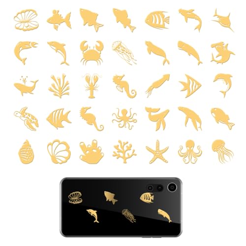 OLYCRAFT 35 Stück 2x2cm Goldene Metallaufkleber Meereslebewesen Metallaufkleber Seestern Selbstklebende Aufkleber Ozean Thema Epoxid Aufkleber Pyramiden Aufkleber Für DIY Scrapbooks Epoxidharz OLYCRAFT 35 Stück 2x2cm Goldene Metallaufkleber Meereslebewesen Metallaufkleber Seestern Selbstklebende Aufkleber Ozean Thema Epoxid Aufkleber Pyramiden Aufkleber Für DIY Scrapbooks Epoxidharz von OLYCRAFT