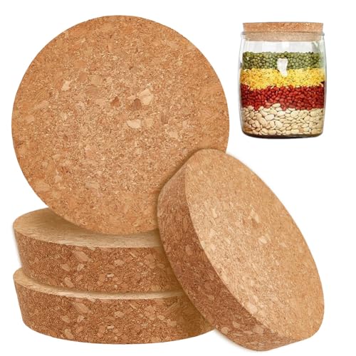 OLYCRAFT 4 Stück Große Korken Kork Flaschenverschlüsse 113-123mm Konische Korken Kork Einmachglasdeckel Konische Korken Aus Holz Konischer Korkverschluss Aus Holz Für Küche Hochzeitsgeschenke von OLYCRAFT