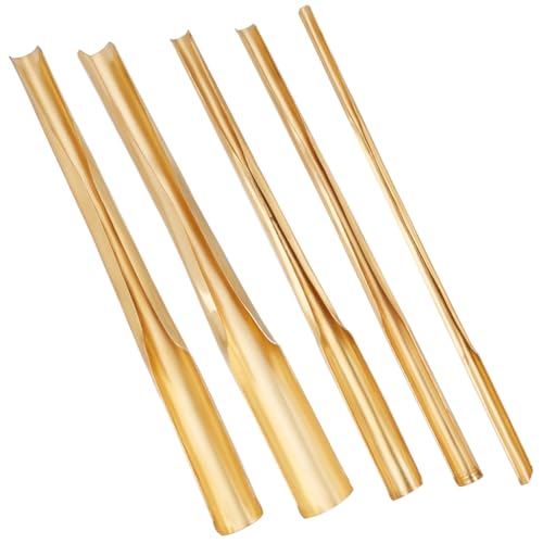 OLYCRAFT 5 Stück Lochschneider Aus Goldenem Messing Für Ton Töpfer Und Keramik Stanzwerkzeug Keramik Stanzer Schnitzwerkzeug Skulptur Keramik Werkzeug Zum Bohren Und Skulpturen 2.3-11.2mm Steckplatz von OLYCRAFT