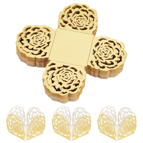 OLYCRAFT 50 Packung Trüffelpapier Einlagen Goldfarben Quadratisch Mini Schokoladenbecher Desserttablett Backförmchen Für Geburtstage Hochzeiten Partygeschenke Dekorationen Wrapper – 3.5x3.5x3.3cm OLYCRAFT 50 Packung Trüffelpapier Einlagen Goldfarben Quadratisch Mini Schokoladenbecher Desserttablett Backförmchen Für Geburtstage Hochzeiten Partygeschenke Dekorationen Wrapper – 3.5x3.5x3.3cm von OLYCRAFT