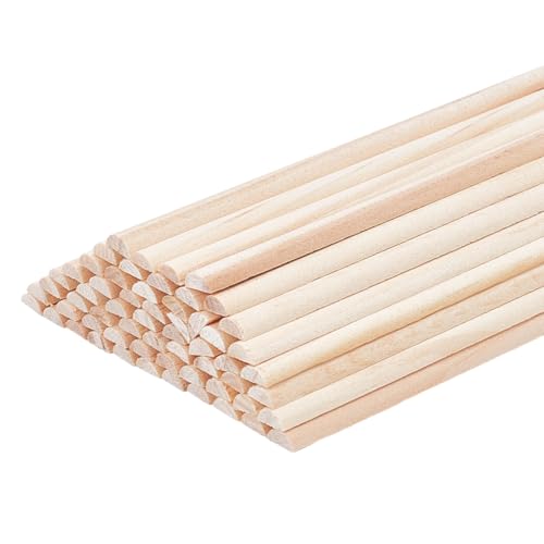 OLYCRAFT 50 Stück 301mm Holzdübelstangen Halbrund 7x3.5mm Unbehandelte Holzstangen Gespaltene Holzdübelstangen Halbrunde Holzstreifen Bogenholzdübelstangen Für Heimwerkerarbeiten Flechten OLYCRAFT 50 Stück 301mm Holzdübelstangen Halbrund 7x3.5mm Unbehandelte Holzstangen Gespaltene Holzdübelstangen Halbrunde Holzstreifen Bogenholzdübelstangen Für Heimwerkerarbeiten Flechten von OLYCRAFT