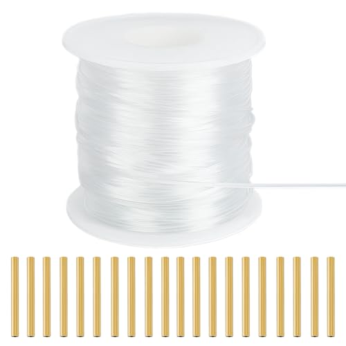 OLYCRAFT 50 m 1.2mm Nylon Memory Draht Nylon Memory Krempenschnur Plattierter Memory Draht Mit 20 Messing Quetschrohrperlen Nylon Memory Krempenschnur Zum Formen Der Krempe von Millinery Hüten OLYCRAFT 50 m 1.2mm Nylon Memory Draht Nylon Memory Krempenschnur Plattierter Memory Draht Mit 20 Messing Quetschrohrperlen Nylon Memory Krempenschnur Zum Formen Der Krempe von Millinery Hüten von OLYCRAFT