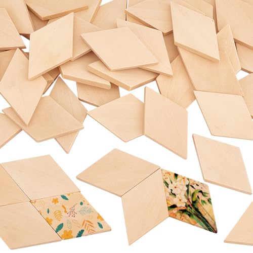 OLYCRAFT 50PCS Unvollendete Rhombus Holz Scheiben Rhombus Holzplatten Holz Raute Scheiben Ornamente Für Valentinstag Heimwerkerbedarf Basteln Aufhängen 34x58x5mm OLYCRAFT 50PCS Unvollendete Rhombus Holz Scheiben Rhombus Holzplatten Holz Raute Scheiben Ornamente Für Valentinstag Heimwerkerbedarf Basteln Aufhängen 34x58x5mm von OLYCRAFT