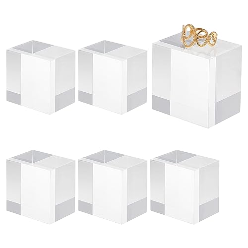 OLYCRAFT 6 Stück Quadratischer Displayblock 4x4x3cm Quadratische Acryl Display Blöcke Quadratischer Klarer Polierter Acryl Display Würfel Für Ring Schmuck Schaufenster Display Halter Basis OLYCRAFT 6 Stück Quadratischer Displayblock 4x4x3cm Quadratische Acryl Display Blöcke Quadratischer Klarer Polierter Acryl Display Würfel Für Ring Schmuck Schaufenster Display Halter Basis von OLYCRAFT