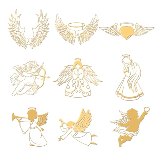 OLYCRAFT 9 Stück 4x4cm Goldene Metall Aufkleber Engel Aufkleber Selbstklebende Amor Liebende Aufkleber Goldene Epoxid Aufkleber Für DIY Sammelalben Epoxidharz Wasserflaschen Dekoration OLYCRAFT 9 Stück 4x4cm Goldene Metall Aufkleber Engel Aufkleber Selbstklebende Amor Liebende Aufkleber Goldene Epoxid Aufkleber Für DIY Sammelalben Epoxidharz Wasserflaschen Dekoration von OLYCRAFT