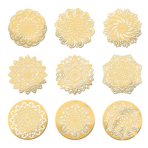 OLYCRAFT 9 Stück Kupfer Aufkleber Mandela Blumen Aufkleber Dekorationsaufkleber Selbstklebend Goldene Aufkleber Für Sammelalben DIY Harz Basteln Telefon Wasserflaschen Dekoration – 40x40mm OLYCRAFT 9 Stück Kupfer Aufkleber Mandela Blumen Aufkleber Dekorationsaufkleber Selbstklebend Goldene Aufkleber Für Sammelalben DIY Harz Basteln Telefon Wasserflaschen Dekoration – 40x40mm von OLYCRAFT