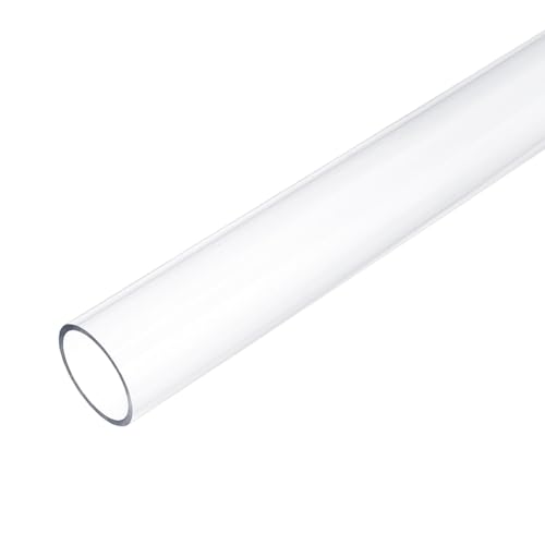 OLYCRAFT Acryl Rundrohr 30.5cm Lang Klares Starres Acrylrohr 26mm Innendurchmesser 30mm Außendurchmesser Klares Rundrohr Hohle Rundstange Für Heimwerker Lampen Aquarien Fischbehälter von OLYCRAFT