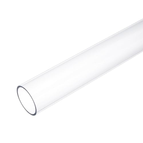 OLYCRAFT Acryl Rundrohr 30.5cm Lang Klares Starres Acrylrohr 31mm Innendurchmesser 35mm Außendurchmesser Klares Rundrohr Hohle Rundstange Für Heimwerker Lampen Aquarien Fischbehälter von OLYCRAFT