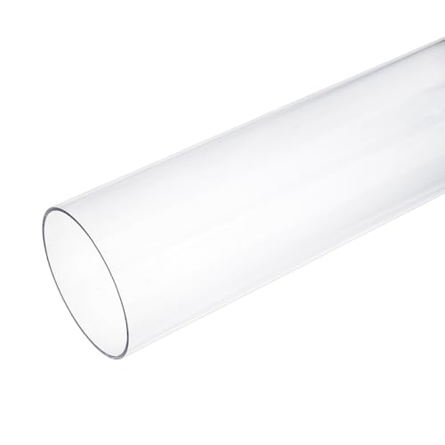 OLYCRAFT Acryl Rundrohr 30.5cm Lang Klares Starres Acrylrohr 81mm Innendurchmesser 85mm Außendurchmesser Klares Rundrohr Hohle Rundstange Für Heimwerker Lampen Aquarien Fischbehälter von OLYCRAFT
