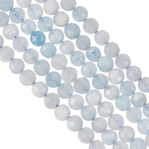 OLYCRAFT Ca. 230 Stück 3 mm Natürliche Aquamarin-Facettenperlen Facettierte Aquamarin-Blauperlen Ungefärbte Aquamarin-Facettenperlen Kleine Natürliche Edelstein-Lose Perlen Zur Schmuckherstellung OLYCRAFT Ca. 230 Stück 3 mm Natürliche Aquamarin-Facettenperlen Facettierte Aquamarin-Blauperlen Ungefärbte Aquamarin-Facettenperlen Kleine Natürliche Edelstein-Lose Perlen Zur Schmuckherstellung von OLYCRAFT