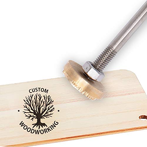 OLYCRAFT Custom Wood Branding Eisen 3CM Leder Branding Eisenstempel Custom Logo BBQ Heat Stamp Mit Messingkopf Und Holzgriff Für Die Holzbearbeitung, Backen - Baum Des Lebens # 3 von OLYCRAFT