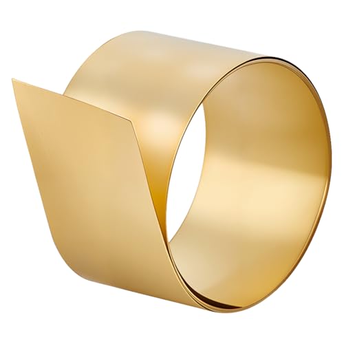 OLYCRAFT Messingblechrolle 2000x30mm Fühler Kupfermetall Messingblechrolle 0.5mm Dick Unbeschichtetes Messingblech Messingfolienplatte Für Bastelarbeiten DIY Dekoration Elektrische Reparaturen von OLYCRAFT