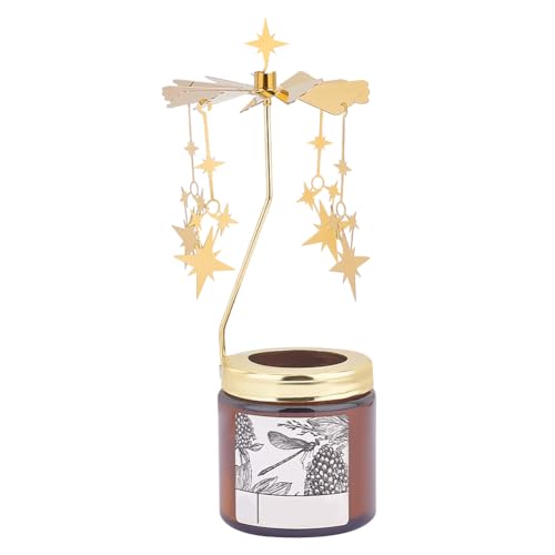 OLYCRAFT Rotary Candle Holder Star Spinning Candle Holder Gold Metal Spinning Windmill Candlestick Candle Tea Light Holder for Birthday Wedding Anniversary Party Table Decoration OLYCRAFT Rotary Candle Holder Star Spinning Candle Holder Gold Metal Spinning Windmill Candlestick Candle Tea Light Holder for Birthday Wedding Anniversary Party Table Decoration von OLYCRAFT