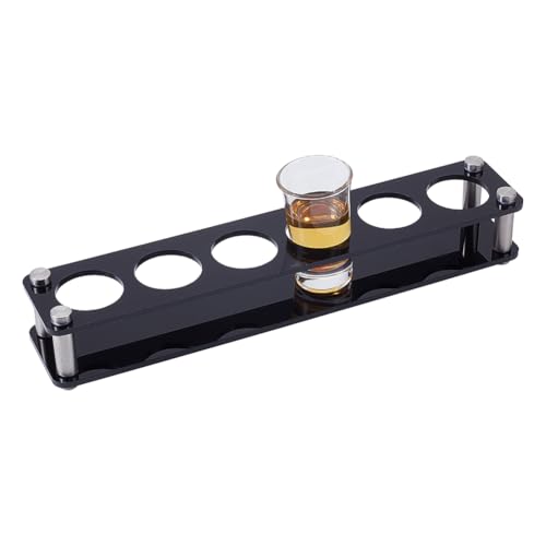 OLYCRAFT Schnapsglashalter Aus Acryl Mit 6 Loch 38mm ID Schnapsglas Präsentationsständer Schnapsglas Aufbewahrung Organizer Schnapsglas Präsentation Bar Zubehör Schnapsglas Serviertablett Für Party von OLYCRAFT